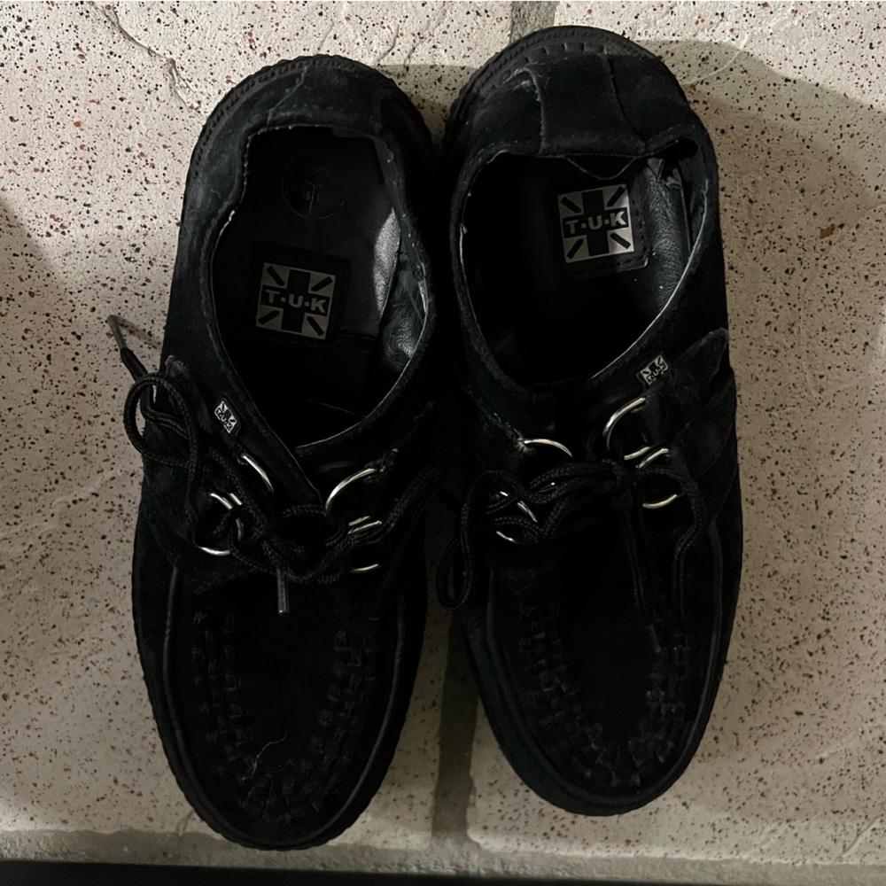 TUK suede Low Creeper Black - Picture 7 of 9